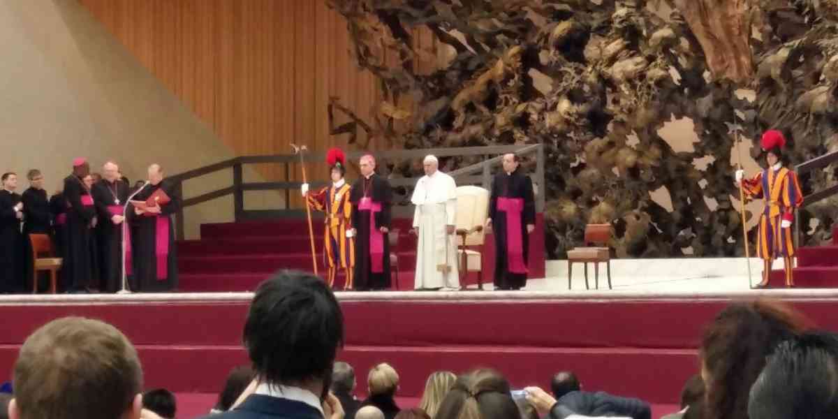 I ragazzi del Cerris all'udienza del Papa