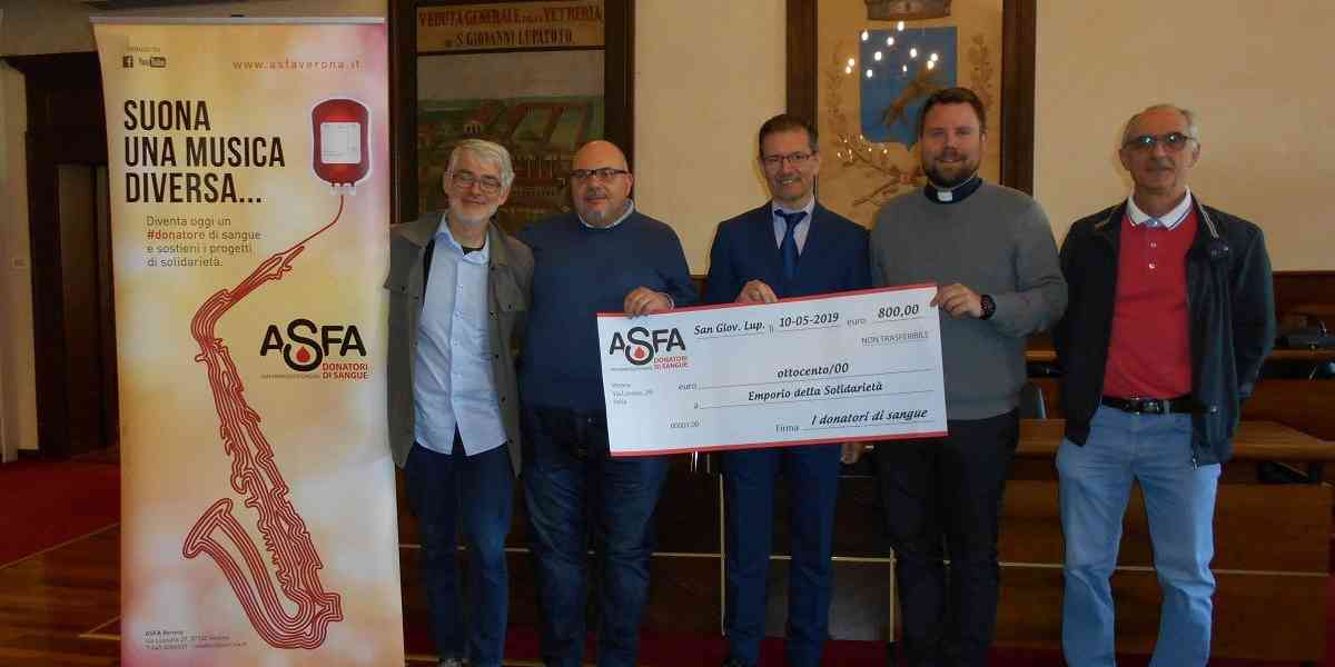 Il buon cuore dell'Asfa sostiene l'Emporio della solidarietà