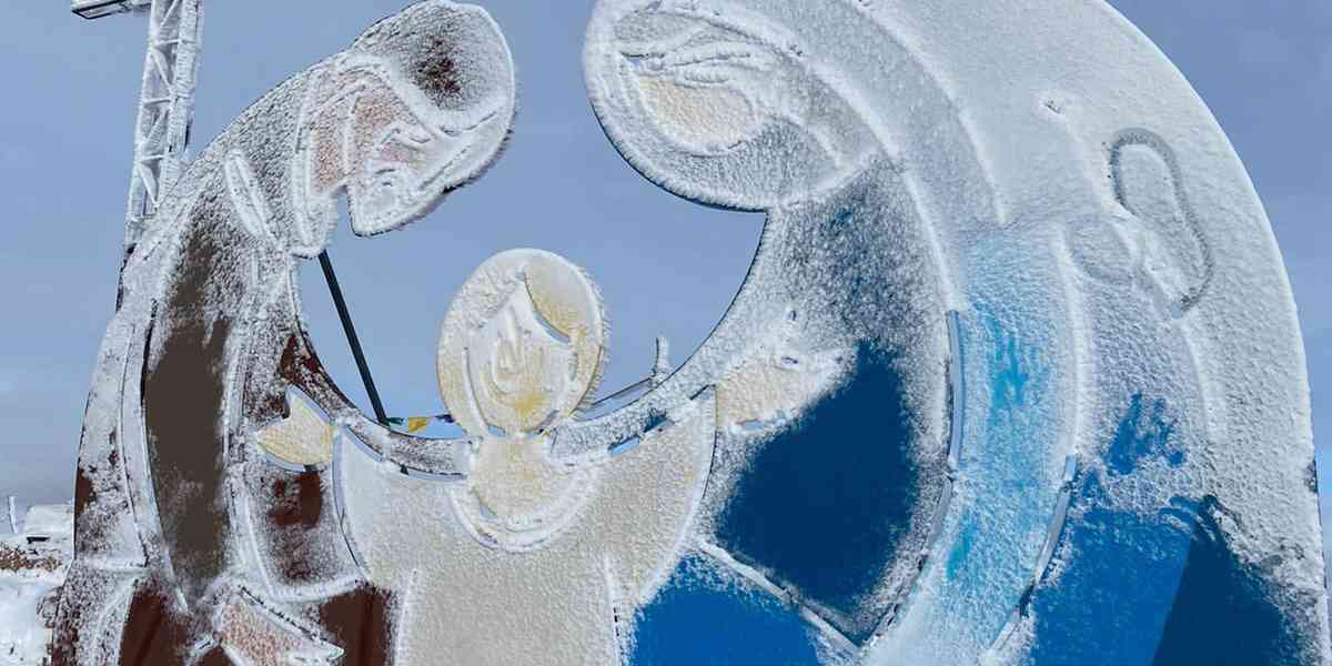 Gesù nasce al freddo e al gelo sulla cima del Corno d’Aquilio
