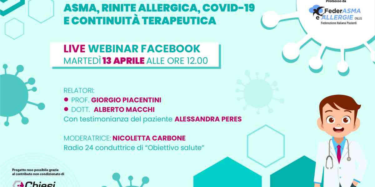 On line per parlare di respiro e allergie in tempo di Covid