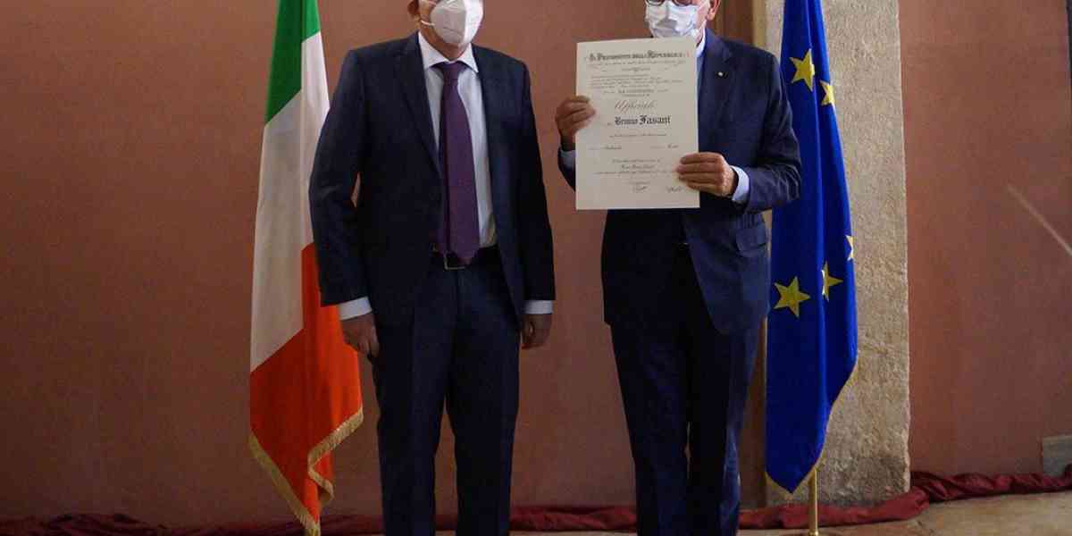 Mons. Bruno Fasani nominato Ufficiale Omri (Ordine al Merito della Repubblica Italiana)