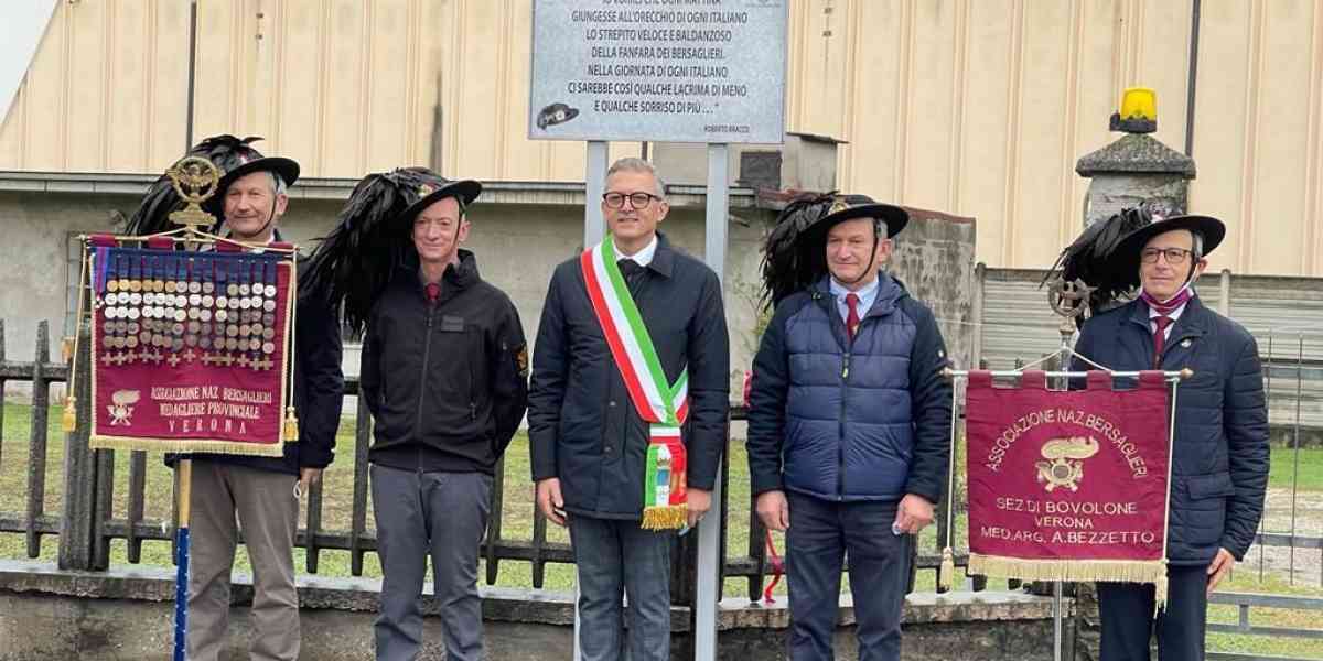 A Bovolone i bersaglieri hanno una via e (di nuovo) una iscrizione