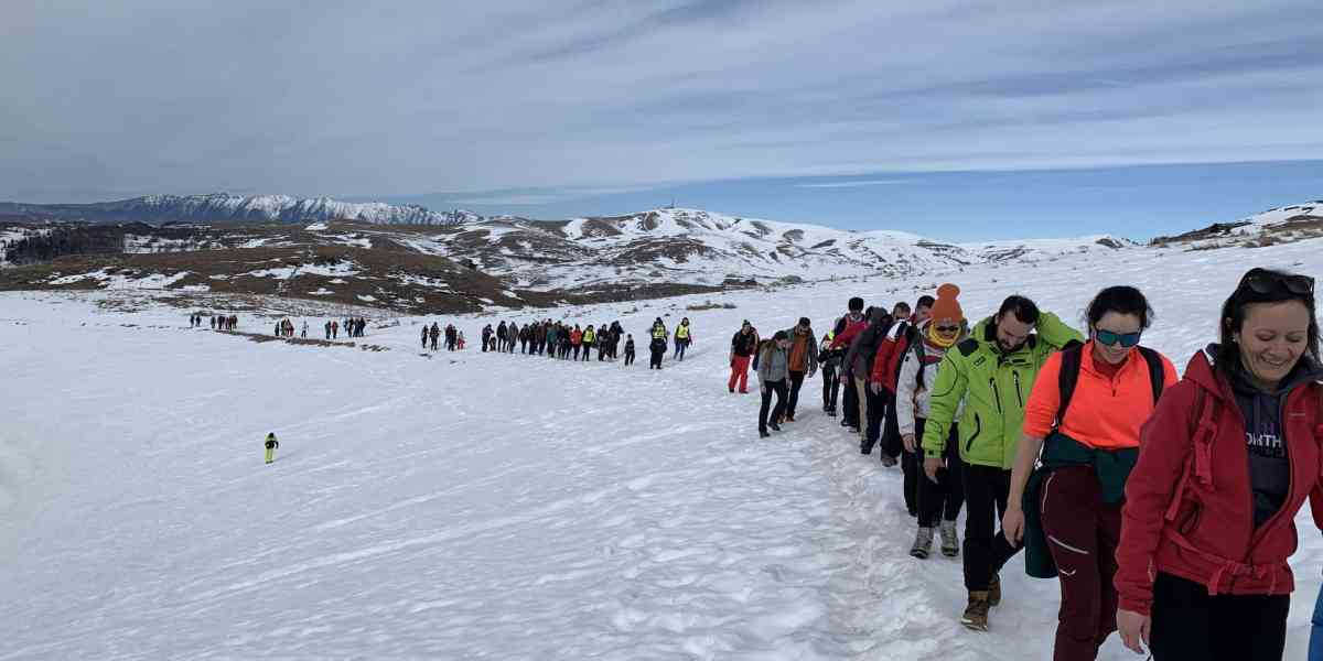 Sulla neve per promuovere il dono del sangue