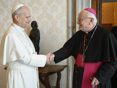 Mons. Giuseppe Zenti incontra Papa Leone XIV