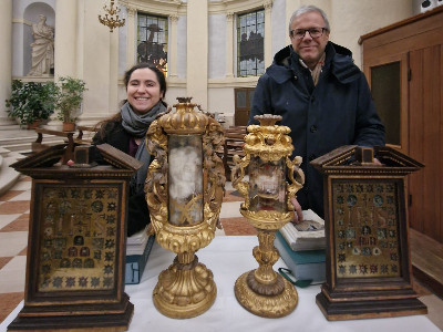 Presentato a Villafranca il restauro di quattro reliquiari